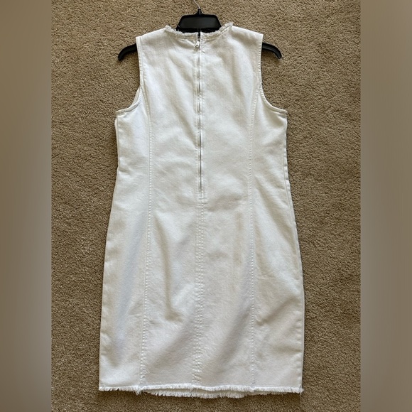 Ralph Lauren white denim frayed dress size 6 - Picture 2 of 3